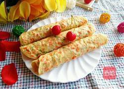 胡萝卜鸡蛋卷饼的做法图解9