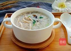 香菇鸡丝粥的做法图解10