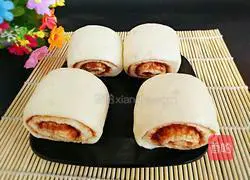 Illustration of how to make bean paste steamed buns 8