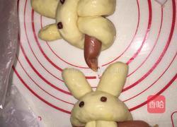 萌兔香肠面包的做法图解11