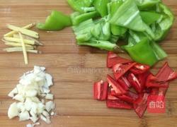 猪肝尖椒的做法图解3