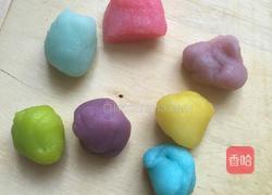 彩色冰皮月饼的做法图解8