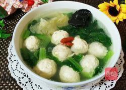 鸡肉丸子汤的做法图解14