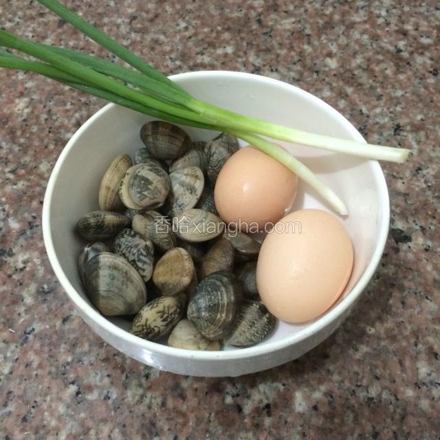 准备好食材。