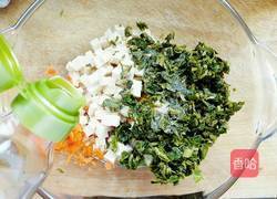 香椿苗拌嫩豆腐的做法图解3