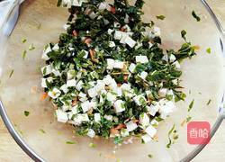 香椿苗拌嫩豆腐的做法图解4