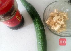 黄瓜凉拌腐竹的做法图解1