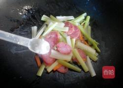 西芹炒火腿的做法图解4
