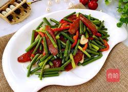 蒜苔腊肉的做法图解6