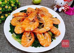 虾炒小白菜的做法图解11