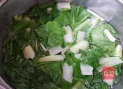 虾炒小白菜的做法图解2