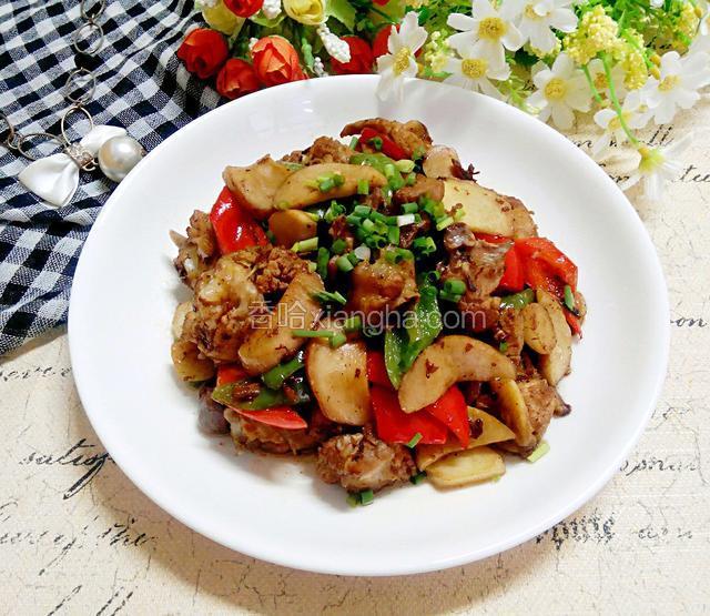 腐乳汁杏鲍菇烧鸡