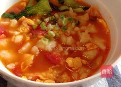 番茄鸡蛋疙瘩汤的做法图解8