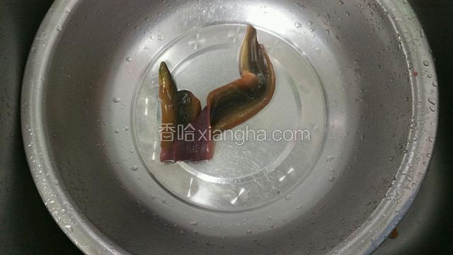 鳝鱼洗净