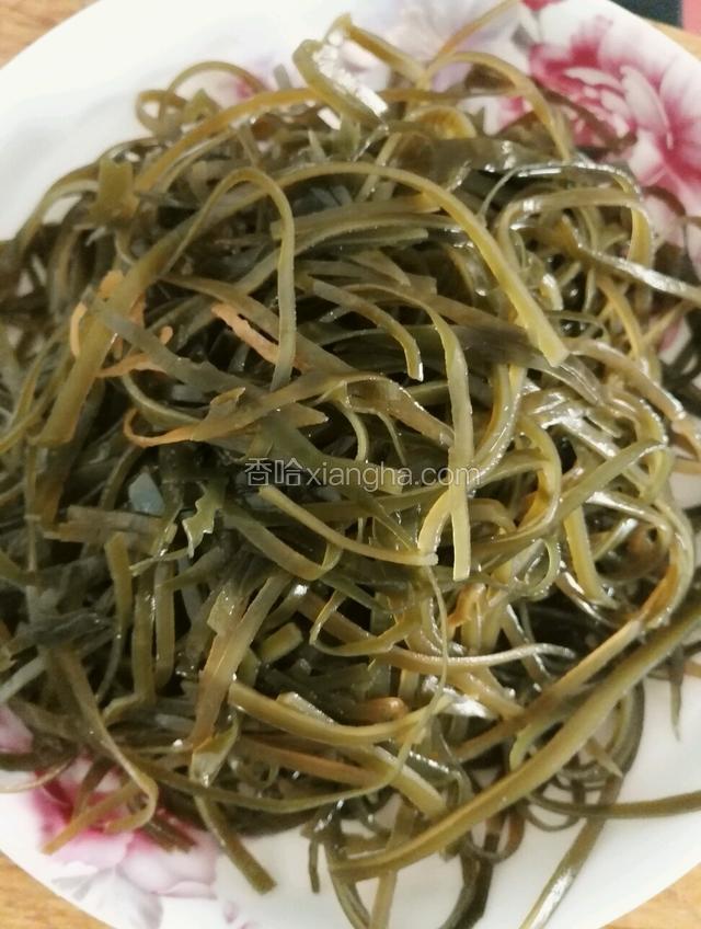 海带泡发洗净控干水份