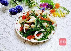 韭苔炒鱿鱼圈的做法图解10