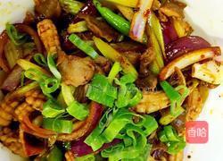 香辣鸡胗鱿鱼的做法图解6