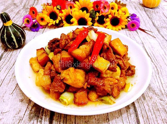 豆泡红烧肉
