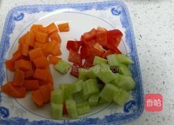 五彩鸡丁的做法图解1