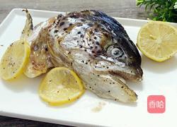 烤三文鱼头的做法图解7