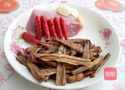 茄子干炒肉的做法图解3