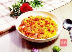 香肠玉米粒的做法图解6