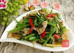 茼蒿炒肉的做法图解6