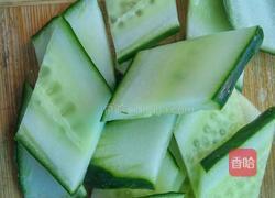 黄瓜炒虾的做法图解3