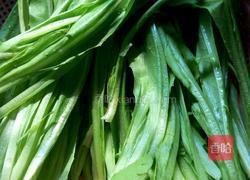 白灼油麦菜的做法图解2