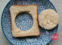 鸡蛋煎面包的做法图解1