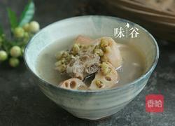 绿豆莲藕排骨汤的做法图解4