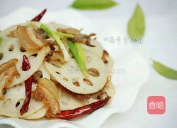 藕炒肉片的做法图解1