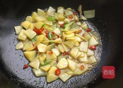 老黄瓜炒土豆片的做法图解4
