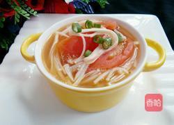 金针菇番茄汤的做法图解8