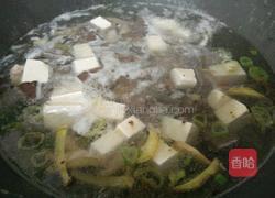 肉丝豆腐猪血汤的做法图解5