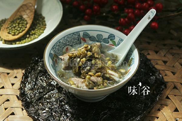 绿豆紫菜排骨汤