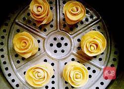 玫瑰花南瓜馒头的做法图解19