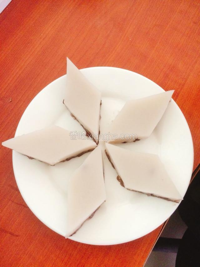 脱模，然后切小块