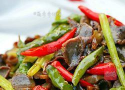 辣椒炒鸡胗的做法图解1