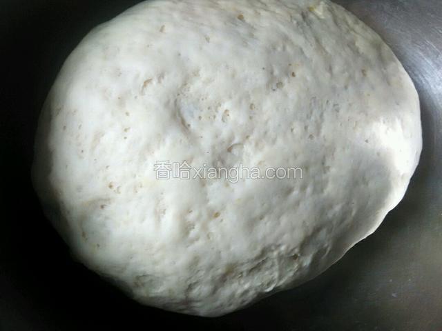 发酵粉化开和面团，(也可以用没发的面团，做出来好看无汽泡，可县不好吃，也不好消化，所以我选择了发面。)