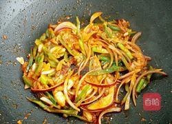 韩国辣白菜炒年糕的做法图解5