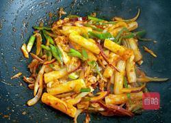 韩国辣白菜炒年糕的做法图解6