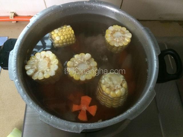 一次性加入足量的清水，盖上锅盖大火煮开上气后煮10分钟。