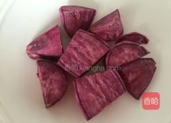紫薯玫瑰花卷的做法图解1