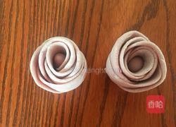 紫薯玫瑰花卷的做法图解9