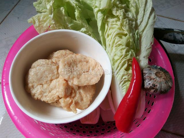 准备好食材，