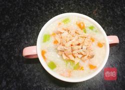 宝宝三文鱼粥的做法图解8