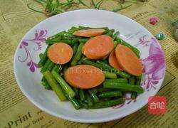 蒜苔炒火腿的做法图解7