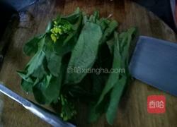 菜心炒肉的做法图解3