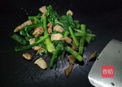 菜心炒肉的做法图解6